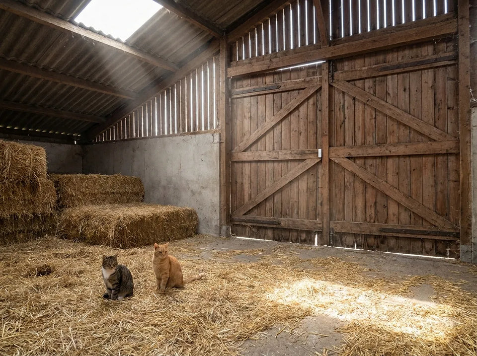 Bétail, chats ou oiseaux dans l'étable ?